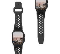 URBAN ARMOR GEAR UAG Designed for Apple Watch Band 49/46/45/44mm iWatch Ultra 3/Ultra 2/Ultra/4-11/SE/SE 2/SE 3 Premium Sport Breathable Replacement Watch Strap, Monarch Black/Black Titanium