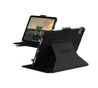 URBAN ARMOR GEAR UAG Designed for iPad 11" A16 11th Gen 2025, 10.9" 10th Gen 2022 Case A3354 A3355 A2696 - Rugged Slim Impact Resistant Protective Folio Cover with Pencil Holder, Scout Folio Black