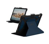 URBAN ARMOR GEAR UAG Designed for iPad 11" A16 11th Gen 2025, 10.9" 10th Gen 2022 Case A3354 A3355 A2696 Rugged Protective Folio Cover w/Adjustable Stand & Pencil Holder, Metropolis SE Blue Mallard