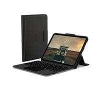 URBAN ARMOR GEAR UAG Designed for iPad 11" A16 11th Gen 2025, 10.9" 10th Gen 2022 Case with Keyboard A3354 A3355 - US English Bluetooth Wireless Keyboard Multi-Touch Trackpad Folio Cover, Black/Ash