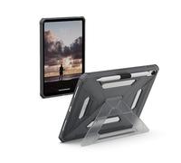 URBAN ARMOR GEAR UAG Designed for iPad 11" A16 11th Gen 2025 Case - A3354 A3355 Rugged Transparent Protective Cover with Kickstand and Pencil Holder Scout Plus Ash