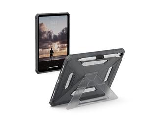 URBAN ARMOR GEAR UAG Designed for iPad 11" A16 11th Gen 2025 Case - A3354 A3355 Rugged Transparent Protective Cover with Kickstand and Pencil Holder Scout Plus Ash