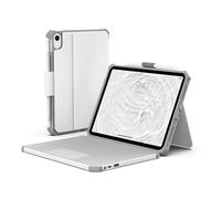 URBAN ARMOR GEAR UAG Designed for iPad 11" A16 2025 iPad Air 11" M3 2025 Case - Rugged Case with USB-C Keyboard UK English Military Grade Folio Cover with Pencil Holder, Healthcare White/Grey