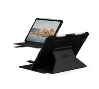 URBAN ARMOR GEAR UAG Designed for iPad Air 10.9 inch Case iPad 5th Generation 2022 Case Black Rugged Smooth Exterior Multi-Angle Viewing Folio Stand w/Pencil Holder Metropolis SE Protective Cover