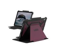 URBAN ARMOR GEAR UAG Designed for iPad Air 11" Case M4/M3/M2 2024-2026 Rugged Auto Sleep/Wake Folio Cover Pencil Holder & Multi-Angle Adjustable Stand, Metropolis SE Bordeaux