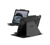 URBAN ARMOR GEAR UAG Designed for iPad Air 11" Case (6th/7th Gen 2024-2025) M3 A3266 A3267 - Rugged Auto Sleep/Wake Folio Cover w/Pencil Holder & Multi-Angle Adjustable Stand, Metropolis SE Black