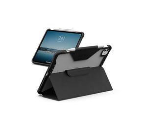 URBAN ARMOR GEAR UAG Designed for iPad Pro 11" 6th Gen 2025 M5 5th Gen 2024 M4 Case A3357 A3358 - Rugged Folio Protective Cover with Multi-Angle Adjustable Stand and Pencil Holder Plyo LT Ice/Black
