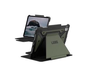 URBAN ARMOR GEAR UAG Designed for iPad Pro 11" Case M5 2025 6th Gen, M4 2024 5th Gen A3357 A3358 A3359 A2836 A837 A3006, Adjustable Multi-Angle Stand Folio Cover w/Pencil Holder, Metropolis SE Olive