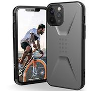 URBAN ARMOR GEAR UAG Designed for iPhone 12 Pro Max Case [6.7-inch screen] Sleek Ultra-Thin Shock-Absorbent Civilian Protective Cover, Silver