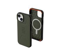 URBAN ARMOR GEAR UAG Designed for iPhone 14 Case Green Olive 6.1" Civilian Built-in Magnet Compatible with MagSafe Charging Sleek Ultra Thin Slim Dropproof Shockproof Protective Cover