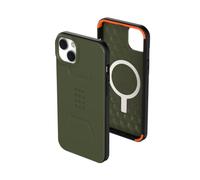 URBAN ARMOR GEAR UAG Designed for iPhone 14 Plus Case Green Olive 6.7" Civilian Built-in Magnet Compatible with MagSafe Charging Sleek Ultra Thin Slim Dropproof Shockproof Protective Cover