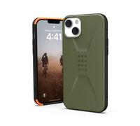 URBAN ARMOR GEAR UAG Designed for iPhone 14 Plus Case Green Olive 6.7" Civilian Sleek Ultra Thin Slim Impact Resistant Dropproof Protective Cover Compatible with Wireless Charging