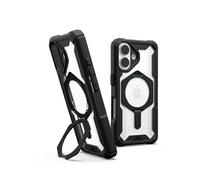 URBAN ARMOR GEAR UAG Designed for iPhone 16 Case 6.1" Plasma XTE - Compatible with MagSafe Charging & Kickstand Rugged Shockproof Anti-Slip Military Grade Protective Cover, Black/Ice