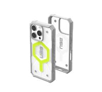 URBAN ARMOR GEAR UAG Designed for iPhone 16 Pro Case 6.3" Pathfinder Clear - Compatible with MagSafe Charging Rugged Shockproof Anti-Slip Military Grade Protective Cover, Active Neon