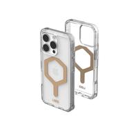 URBAN ARMOR GEAR UAG Designed for iPhone 16 Pro Case 6.3" Plyo - Compatible with MagSafe Charging Rugged Slim Anti-Yellowing Transparent Clear Shockproof Military Grade Protective Cover, Ice/Gold
