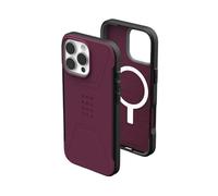 URBAN ARMOR GEAR UAG Designed for iPhone 16 Pro Max Case 6.9" Civilian - Compatible with MagSafe Charging Rugged Slim Sleek Shockproof Anti-Slip Military Grade Protective Cover, Bordeaux