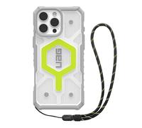 URBAN ARMOR GEAR UAG Designed for iPhone 16 Pro Max Case 6.9" Pathfinder Clear Active Neon Compatible with MagSafe Charging Rugged Shockproof MIL-STD Protective Cover + Lanyard Black Neon Bundle Set