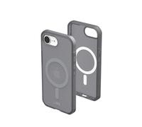 URBAN ARMOR GEAR UAG Designed for iPhone 16e Case Dot - Compatible with MagSafe Rugged Lightweight Textured Clear Military Grade Drop Proof Protective Cover, Ash
