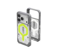 URBAN ARMOR GEAR UAG Designed for iPhone 17 Pro Case Pathfinder Clear - Compatible with MagSafe Luminous Glow in The Dark Military Grade Protective Cover, Active Neon