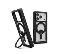 URBAN ARMOR GEAR UAG Designed for iPhone 17 Pro Case with Kickstand Plasma XTE - Compatible with MagSafe Transparent Military Grade Protective Cover, Black/Clear