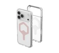 URBAN ARMOR GEAR UAG Designed for iPhone 17 Pro Max Case Plyo - Compatible with MagSafe Transparent Military Grade Protective Cover, Ice/Rose Gold