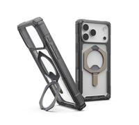 URBAN ARMOR GEAR UAG Designed for iPhone 17 Pro Max Case with Kickstand Plasma XTE - Compatible with MagSafe Transparent Military Grade Protective Cover, Ash/Titanium