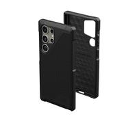 URBAN ARMOR GEAR UAG Designed for Samsung Galaxy S24 Ultra Case 6.8" Metropolis LT Kevlar Black, Magnetic Charging Rugged Military Drop-Proof Impact Resistant Non-Slip Protective Cover