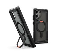 URBAN ARMOR GEAR UAG Designed for Samsung Galaxy S24 Ultra Case 6.8" Plasma XTE Black/Orange, with Kickstand Rugged Military Drop-Proof Impact Resistant Non-Slip Transparent Protective Cover