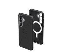 URBAN ARMOR GEAR UAG Designed for Samsung Galaxy S25 Case 6.2" Civilian - Compatible with Magnetic Charging Anti-Slip Rugged Military Drop Tested Protective Cover, Black
