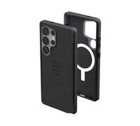 URBAN ARMOR GEAR UAG Designed for Samsung Galaxy S25 Ultra Case 6.8" Civilian - Compatible with Magnetic Charging Anti-Slip Rugged Military Drop Tested Protective Cover, Black