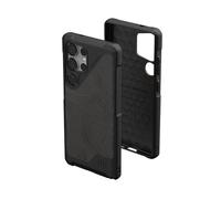 URBAN ARMOR GEAR UAG Designed for Samsung Galaxy S25 Ultra Case 6.9" Metropolis LT - Compatible with Magnetic Charging Impact-Resistant Rugged Military Drop Tested Protective Cover, Topography Black