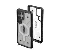 URBAN ARMOR GEAR UAG Designed for Samsung Galaxy S25 Ultra Case 6.8" Pathfinder Clear - Compatible with Magnetic Charging Transparent Rugged Military Drop Tested Protective Cover, Ice/Silver