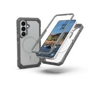 URBAN ARMOR GEAR UAG for Samsung Galaxy S26 Case 6.3" Trooper - Magnetic Charging Compatible Full Body with Port Protection Rugged Military Drop Tested Protective Cover, Clear/Ash