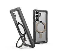 URBAN ARMOR GEAR UAG for Samsung Galaxy S26 Plus Case 6.7" with Kickstand Plasma XTE - Magnetic Charging Compatible Transparent Rugged Military Drop Tested Protective Cover, Ash/Titanium