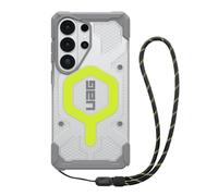 URBAN ARMOR GEAR UAG for Samsung Galaxy S26 Ultra Case 6.9" Bundle with Lanyard Pathfinder Clear - Glow-in-the Dark Illuminate Magnetic Charging Compatible MIL-STD Clear Protective Cover, Active Neon