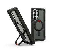 URBAN ARMOR GEAR UAG for Samsung Galaxy S26 Ultra Case 6.9" with Kickstand Plasma XTE - Magnetic Charging Compatible Transparent Rugged Military Drop Tested Protective Cover, Black/Orange