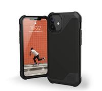 URBAN ARMOR GEAR UAG iPhone 12 Mini 5G - (5.4 inch) Feather-Light Heavy Duty Shockproof Slim Rugged Metropolis LT. Protective Cover, SATN ARMR Black