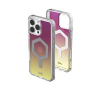 URBAN ARMOR GEAR UAG [Limited Edition] Designed for iPhone 16 Pro Max Case 6.9" Plyo - Compatible with MagSafe Charging Rugged Anti-Yellowing Transparent MIL-STD Protective Cover, Maroon/Yellow Ombre