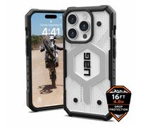 Urban Armor Gear (UAG) Pathfinder MagSafe Tough Case for iPhone 15 Pro- Ice