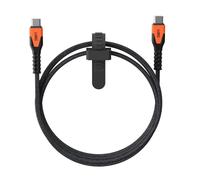 URBAN ARMOR GEAR UAG Rugged Kelvar Core USB-C to USB-C Cable 5ft/1.5m 60W Power Delivery PD Reinforced Fast Charging Cable for iPhone 17, MacBook, iPad Pro, Samsung Galaxy S26, Black/Orange
