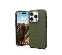 URBAN ARMOR GEAR UAG [Updated Version] Case Compatible with iPhone 15 Pro Case 6.1" Civilian Olive Drab Built-in Magnet Compatible with MagSafe Charging Rugged Mil-Grade Dropproof Protective Cover