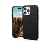 URBAN ARMOR GEAR UAG [Updated Version] Case Compatible with iPhone 15 Pro Max Case 6.7" Civilian Black Built-in Magnet Compatible with MagSafe Charging Rugged Mil-Grade Dropproof Protective Cover