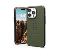 URBAN ARMOR GEAR UAG [Updated Version] Case Compatible with iPhone 15 Pro Max Case 6.7" Civilian Olive Drab Built-in Magnet Compatible with MagSafe Charging Rugged Mil-Grade Dropproof Protective Cover