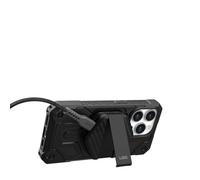 URBAN ARMOR GEAR UAG Wireless Charging Pad and Kickstand Compatible with MagSafe Cases, 15W Fast Charging with 4ft Detachable Rugged USB-C to USB-C Cable, Black/Carbon Fiber