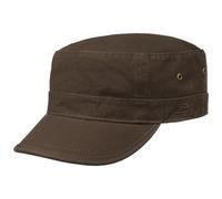CapUniverse Urban Armycap Cotton Military Cap Fullcap Unisex Summer Winter Brown S/M (54-57 cm)