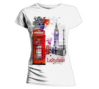 Urban Attitude London Fusion Phone Box Women's T-Shirt - White - Medium