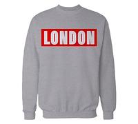 Urban Attitude London Stencil Block Superior Sweatshirt - Sports Grey - Small