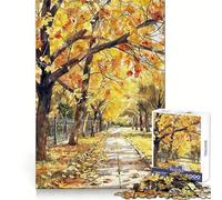 Urban Autumn Walk 1000 Piece Jigsaw Puzzles Mental Dexterity Gentle Engagement Flawless Fit (50x75cm)