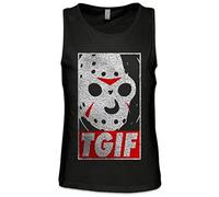 Urban Backwoods 13th Friday Men Tank Top Training Gym Vest Shirt Black Size L