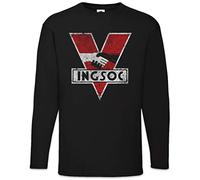 Urban Backwoods 1984 Logo Vintage INGSOC Men Long Sleeve T-Shirt Black Size L